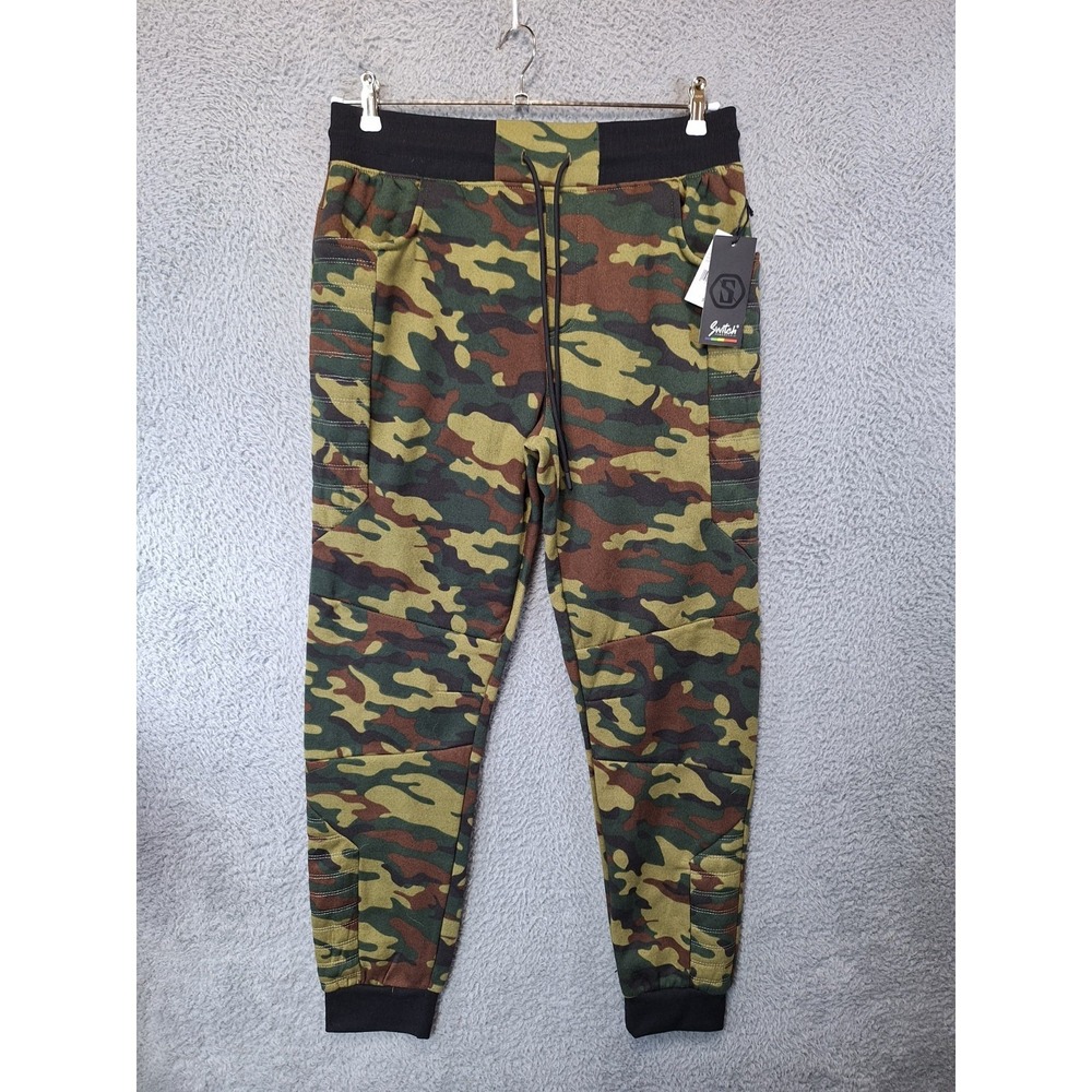 Switch Remarkable Jogger Pants Mens Large Multicolor Camouflage Fleece Lined